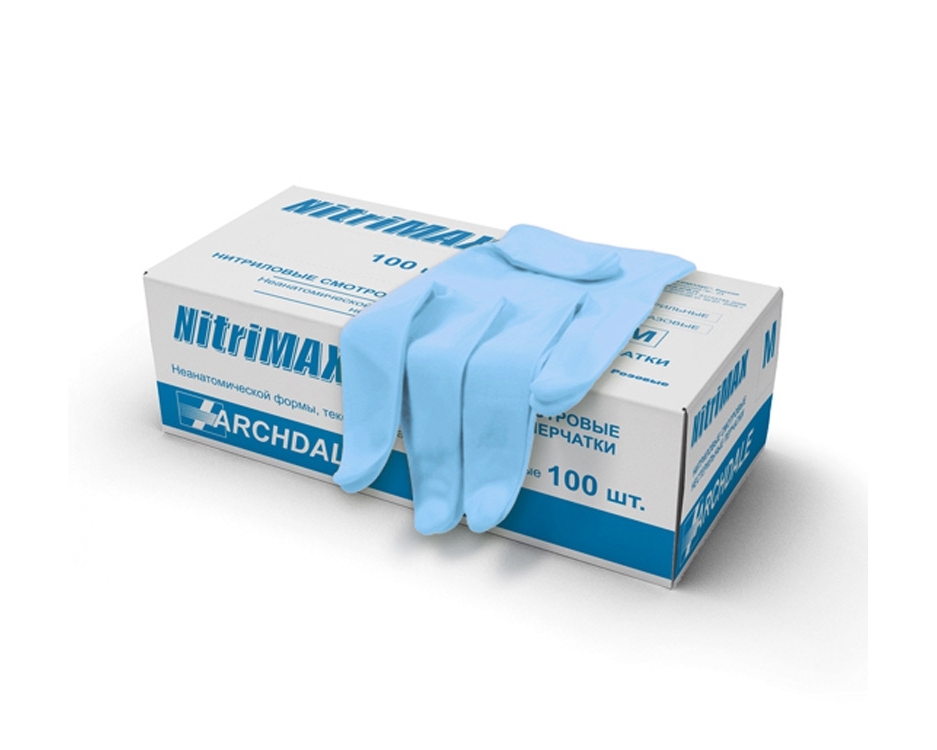 Нитриловые перчатки NitriMax (голубые) купить